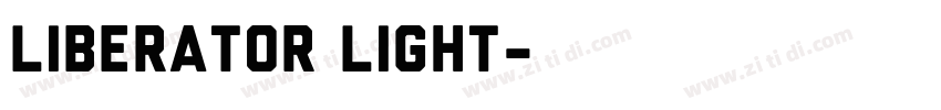 Liberator Light字体转换